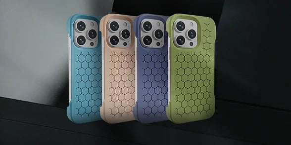 Capas Geométricas de Alta Aderência para iPhone 3D