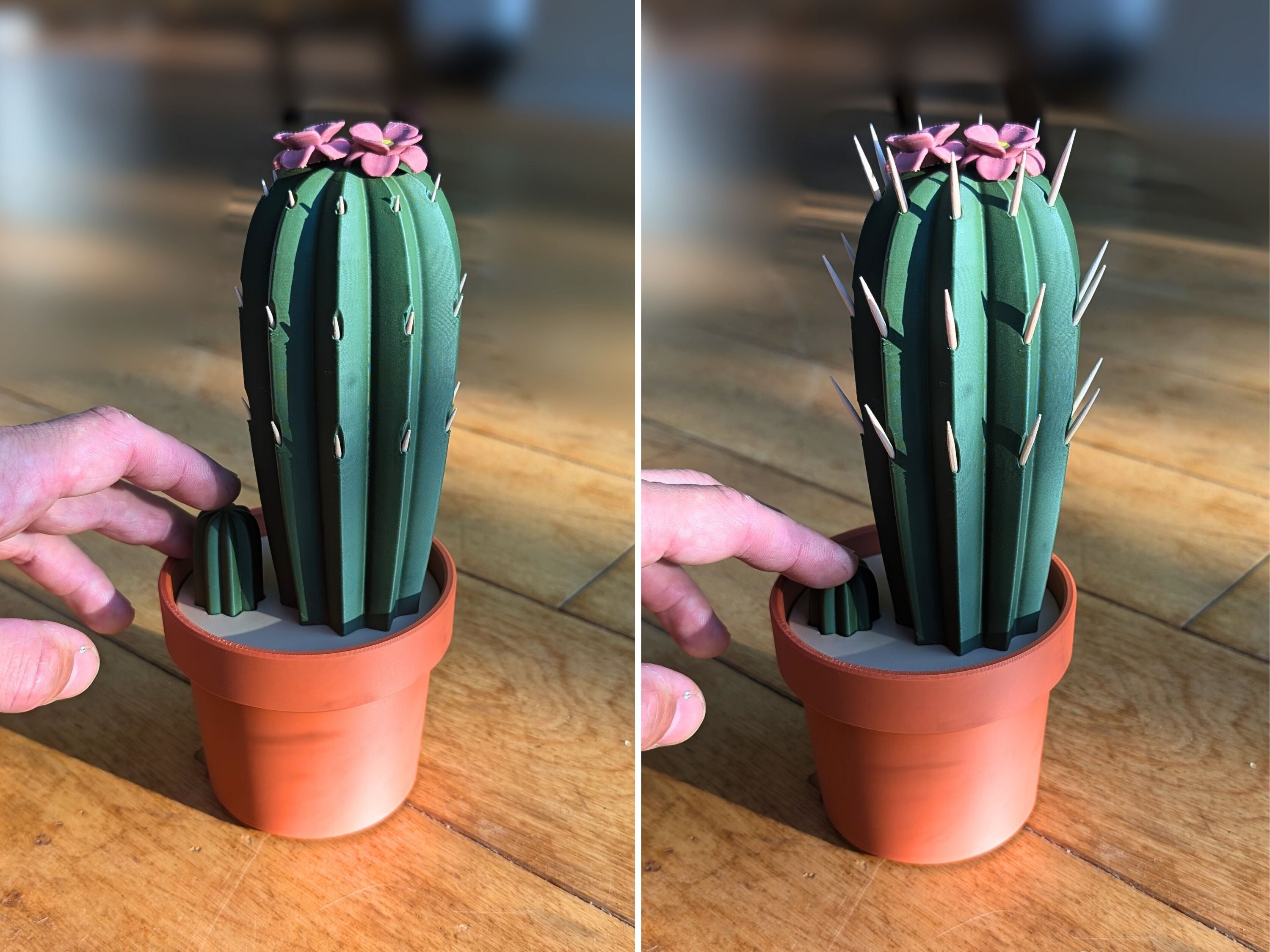 Cacto – Suporte Interativo para Palitos em 3D