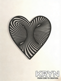 Coração Infinito – Arte de Parede 3D